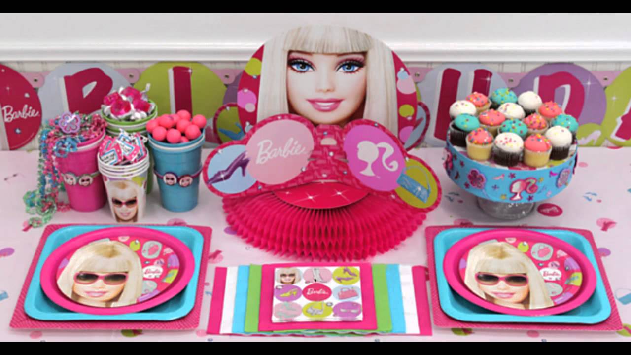 Beautiful Barbie Party Decorations Ideas - YouTube