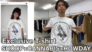 【別注】SHOOP×CANNABIS×HOWDAY 別注Tシャツ！！アイラブグローバリズム！！皮肉が効いたメッセージ性のあるプリントTです！