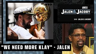 'We need more Klay' 🤣 - Jalen Rose is loving Thompson at the Warriors' parade | Jalen & Jacoby