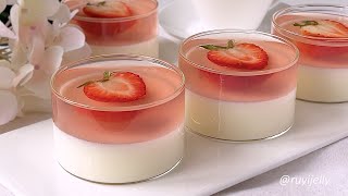 Strawberry Yogurt Jelly |  Episode 1 Jelly Cup Series