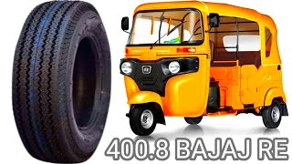 बजाज ऑटो ट्यूबलेस टायर | bajaj auto tubeless tyre 4.00-8 6PR metro tuff #tyres #autorickshaw #viral