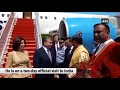 uzbek president shavkat mirziyoyev arrives in india uttar pradesh news