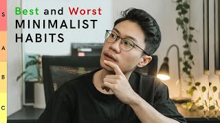 Ranking The Best and Worst Minimalist Habits | Minimalism Tier List