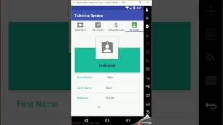 Android Ticketing System Demo
