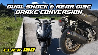 Click 160 Dual Shock Conversion & Rear Disc Brake Conversion (Last Quarter Upgrade ni Dre4m) Game!