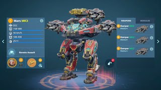 MARS IS USEFUL AGAIN? GODLIKE WITH THE DAMPER BUILD! (War Robots)