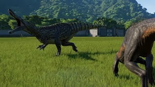 Suchomimus VS Indoraptor - Jurassic World Evolution