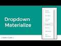 Dropdown Materialize