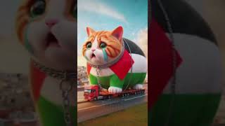 KUCING PALESTINA VS KUCING ISRAEL #palestina #palestine #viral #kucingpalestina #shorts