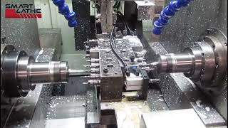 How to machine S.S gas nozzle with double spindle CNC lathe | Dual Spindle CNC lathe