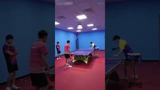 장지커코치 리시브 시범,근데 이상합니다,공이 왜 되돌아오죠? #중국탁구 #tabletennis #탁구기술