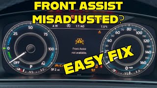 HOW TO FIX VW FRONT ASSIST UNAVAILABLE