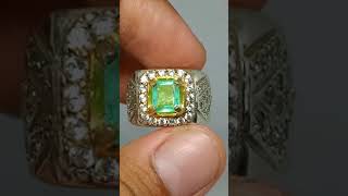 permata zamrud colombia 0,88ct murah