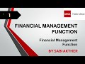 ACCA I Financial Management (FM) I Financial Management Function - FM Lecture 1