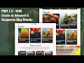 Part 1/2 - How to Create a Responsive Advanced Blog Website with HTML, CSS, SCSS, and JS