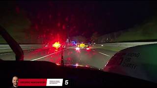 🏆24 Hours of Le Mans Night Porsche Onboard with rain