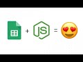 Google Sheets and JavaScript with Node.js