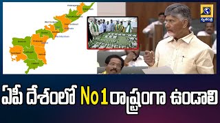 ఏపీ దేశంలో No 1 రాష్ట్రంగా ఉండాలి  | Cm chandrababu Comments oN AP Development