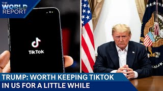 Tik Tok Ban In US | Donald Trump Says Worth Keeping TikTok In US For A Little While