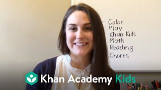 Remote Learning Tips: Creating A Daily Schedule For Children Ages 2-7 | Khan Academy Kids