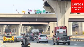 'People's Convoy' Drives Across Capital Beltway In Protest Of COVID-19 Mandates, Restrictions