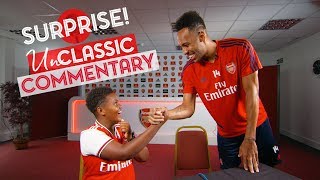 Aubameyang surprises a Junior Gunner! | UnClassic Commentary | Arsenal 3-1 Leicester City