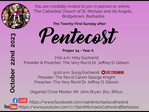 The Twenty-First Sunday After Pentecost – Proper 24 - YouTube