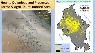 How to download Forest Fire & Agricultural Residues Burned Area Data part I