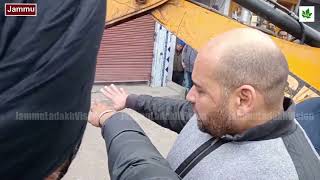 Anti-encroachment drive at Dogra chowk to Gumat area of Jammu