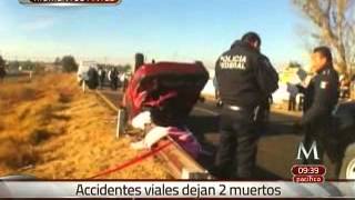 Accidente en la México-Pirámides deja un muerto y un menor herido