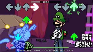 FNF: Luigi VS BF Ghost and GF Ghost █ Friday Night Funkin' – Luigi's Poltergeist Panic █