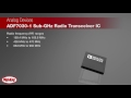 Analog Devices ADF7030-1 Sub-GHz Radio Transceiver IC | Digi-Key Daily