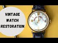 1970's Caravelle Vintage Watch Restoration. Full watch repair in 4K