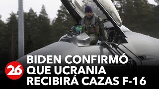 Biden confirmó que Ucrania recibirá cazas F-16 y entrenamiento pero no para invadir territorio ruso