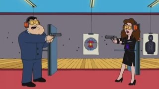 American Dad! Stan Meets Someone at the Gun Range