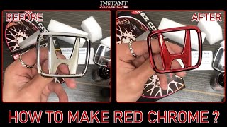 HOW TO MAKE RED CHROME ? (EZ COAT RED CHROME COLOUR PAINT)