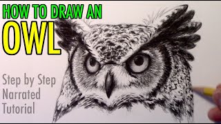How to Draw an Owl: Narrated Step-by-Step Tutorial