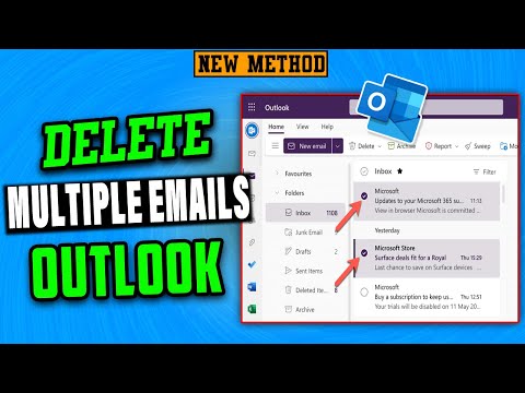 How to delete multiple emails in outlook (Quick & Easy)