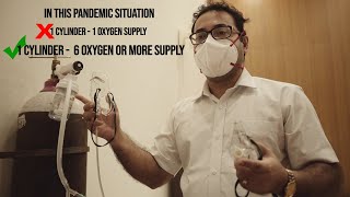 1 Oxygen Cylinder , Multiple Users. Innovative Idea by Dr. Arunangshu Chakraborty in Corona pandemic