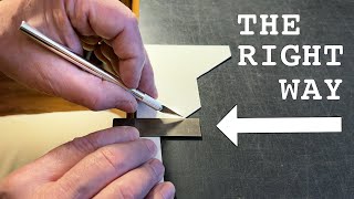 How to Properly Sharpen X-Acto Hobby Knife Blades