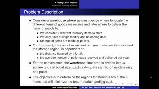 INDE 4003: 111 A Facility Layout Problem