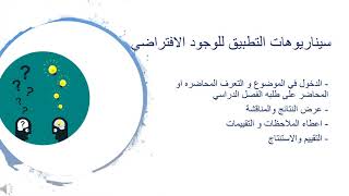 ٢.٦) التدريس عبر الإنترنت - كيف؟ وماهي الوسائل اللازمه؟ تنسيق التقييم وإعطاء الملاحظات, الجزء الثاني