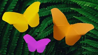 Origami Schmetterling falten - Bastelideen - Basteln mit Kindern - Basteln mit Papier