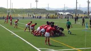 長岡高校ラグビー部 2014県総体 vs中条（後半）