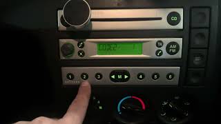 Ford Fiesta 2004 Enter RADIO CODE