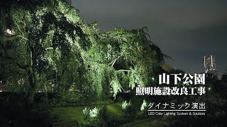 ダイナミック演出　山下公園照明施設改良工事