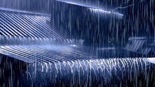 Beat Stress & Goodbye Insomnia in 3 Minutes with Heavy Rain,Thunder Sounds on a Tin Roof at Night #5