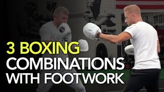 Top 3 BOXING Combinations with Footwork Drills