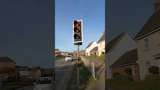 Stowmarket: Gun Cotton Way, Microsense Traffic Lights Toucan Crossing