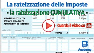 La rateizzazione cumulativa